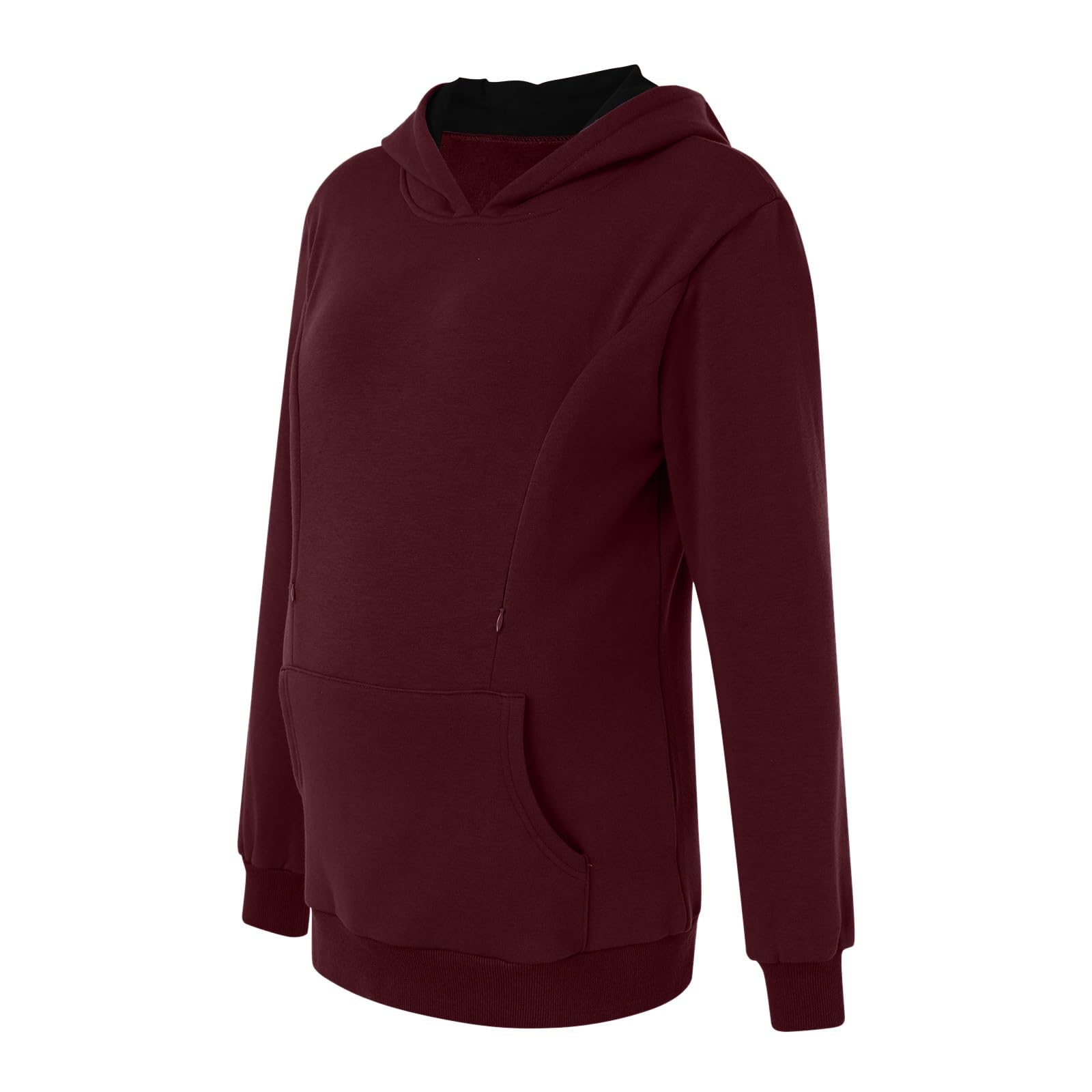 Sudadera de lactancia para mujer, manga larga, camiseta de maternidad, ropa de ocio, camiseta de lactancia, camiseta de maternidad, sudadera con capucha para lactancia, invierno, cálido