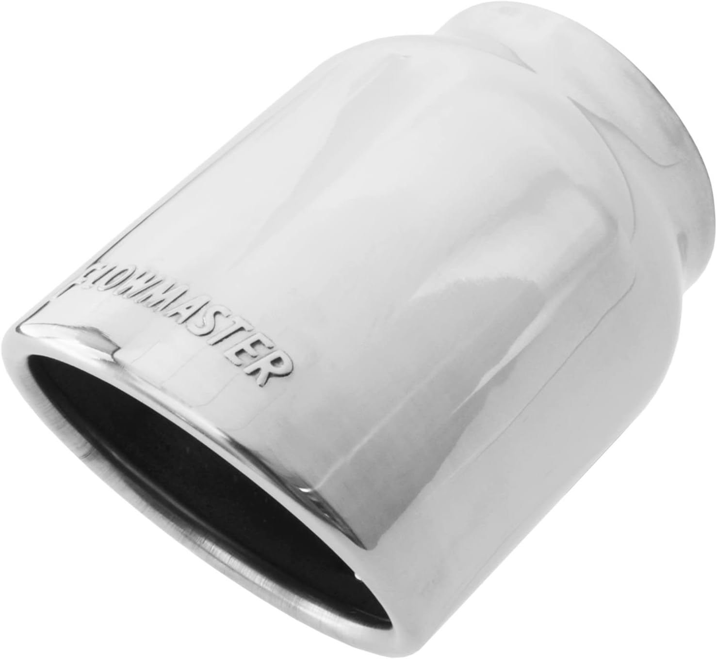 Flowmaster 15371 Exhaust Tip 4 Inch Rolled Angle Cut Polished 304 Stainless Steel Fits 3 Inch Tubing Weld On
