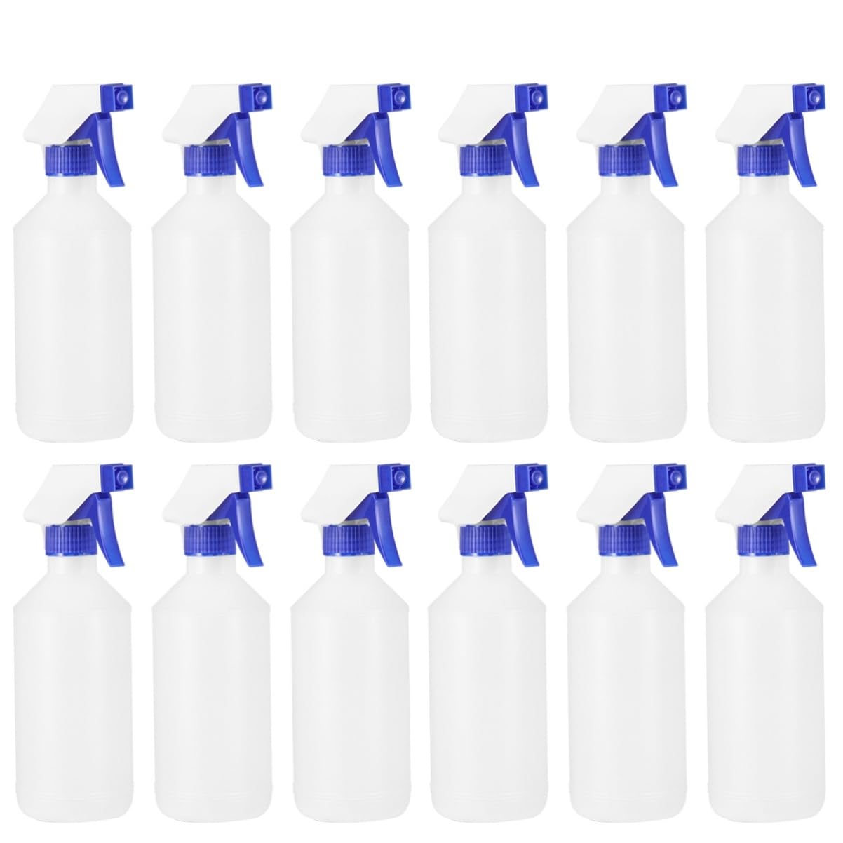 Sprühflasche 500ml 12 Stück aus Kunststoff, Blau, Kleine Düse