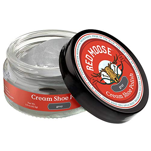 Premium Boot and Shoe Cream Polish Grey - Made in the USA - Red Moose