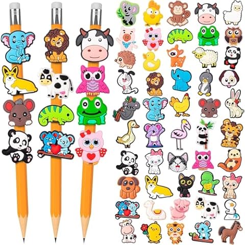 SYOZPXY 50Pcs Pencil Toppers Bulk Cover