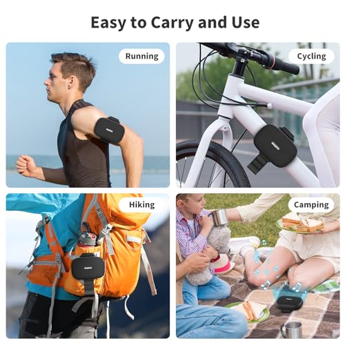 Srhythm K1 Wireless Bluetooth Speaker, Bluetooth 5.3, IPX7 Waterproof, 20H Playtime,Portable Bike Speaker for Riding, Hiking, Running and Camping