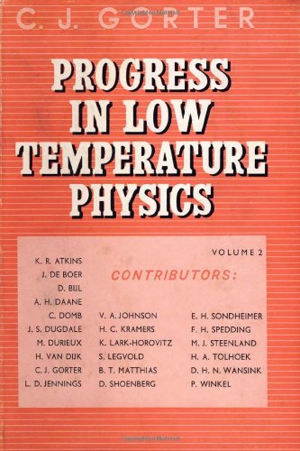 Buy Progress in Low Temperature Physics V2 — BookShops.in