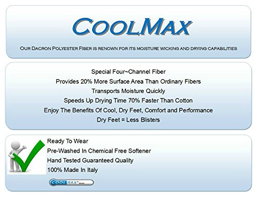 Eurosocks Sport Specific Athletic Socks, Snug Fit & Feel, Extra Smooth Toe Seams, Padded, Arch Support - 38122