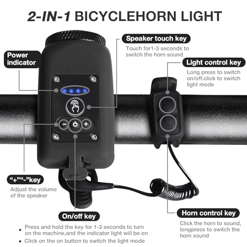 Woyuosn Bike Horn with Light