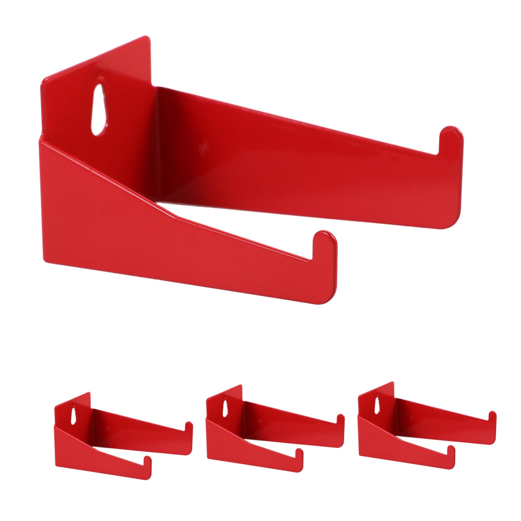 Cabilock Crochets Porte-extincteur Métal Rouge 4pcs Support Mural pour Extincteurs 1-4kg