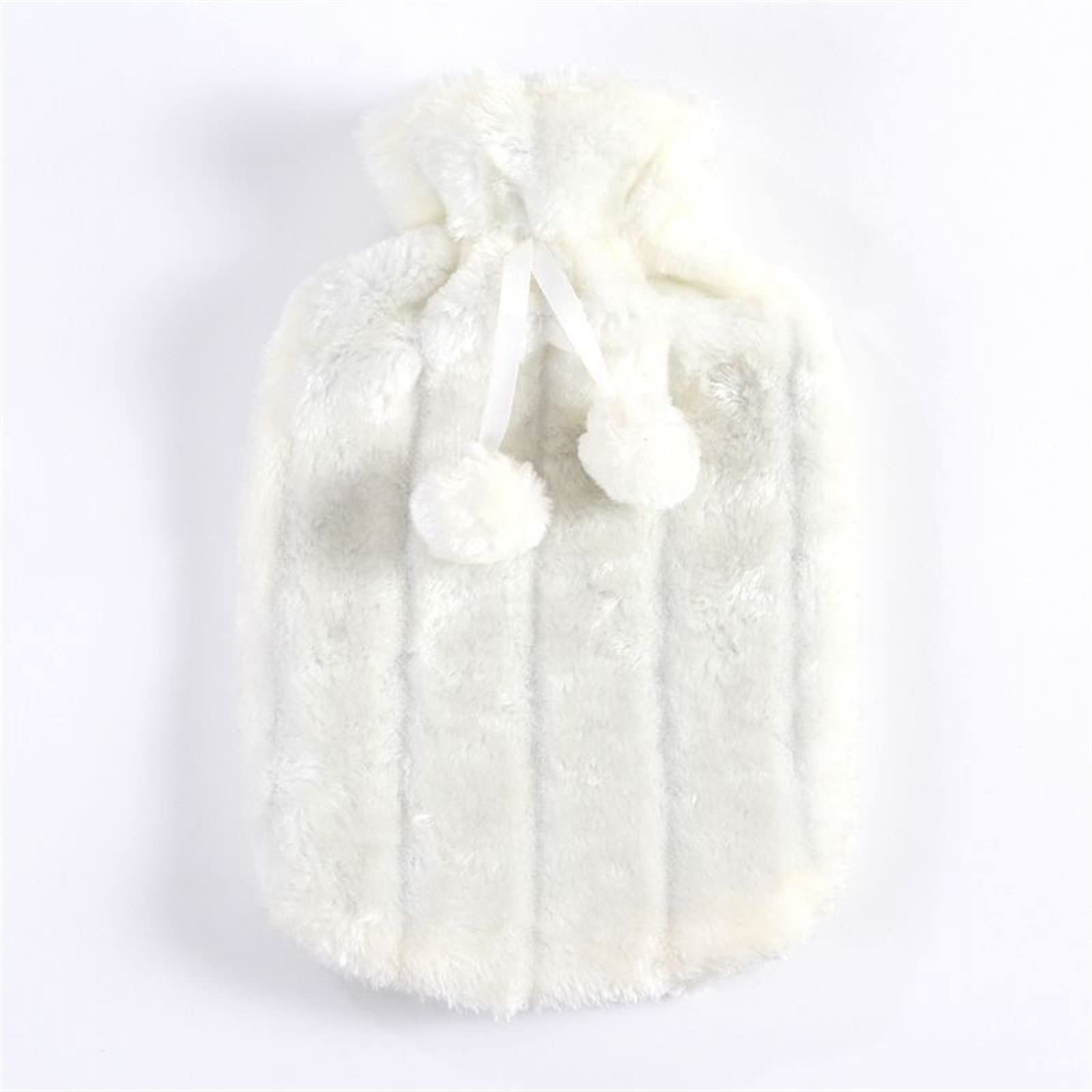 Housse d'eau chaude en peluche amovible et isolante couleur blanc