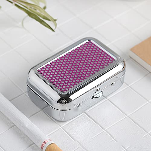 Image of 1PC Mini Compact Portable Ashtray, Stainless Steel Table-top Ash Tray, Creative Fashion Personality Small Car Ashtrays with Lid for Outdoor Travelling Camping