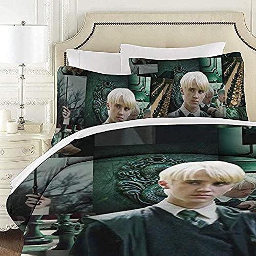 Draco Malfoy beddengoedset, Draco Malfoy dekbedovertrekset, super zacht en comfortabel, geschikt voor alle seizoenen… - Image 3