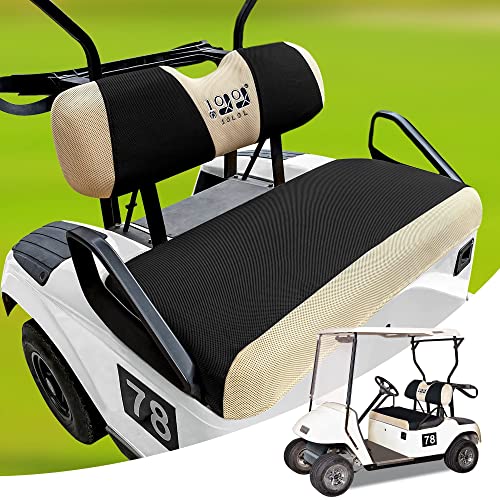 10L0L Ensemble Complet de Housses de siège de voiturette de Golf pour sièges Avant, Protection de bancs en Polyester, Accessoires universels pour EZGO TXT...