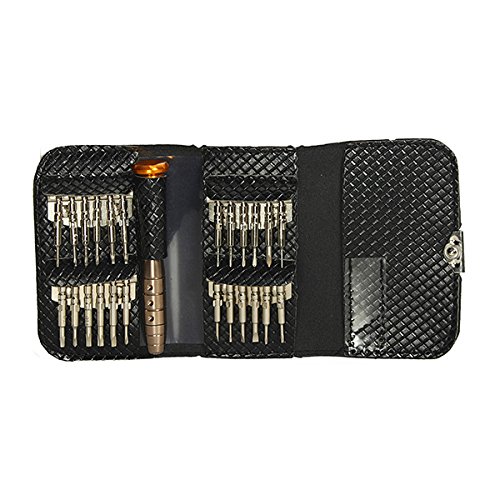Preisvergleich Produktbild ChaRLes 25 in 1 Präzisionstorx Schraubendreher Reparaturwerkzeugs-Set für Uhrzellentelefon
