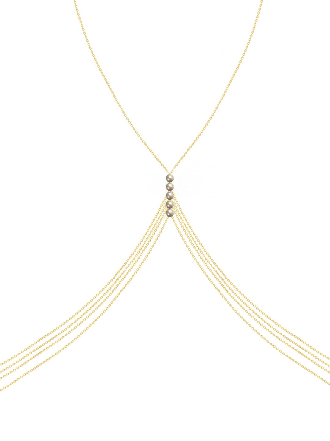 Yellow Chimes Body Chain For Women Layered Gold Tone Elegant Pearl Beaded Body Chain With Neck Chain For Women and Girls (B0C45F737D) Amazon Price History, Amazon Price Tracker