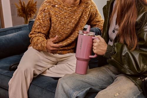 Image of STANLEY Quencher ProTour Flip Straw Tumbler with Leakproof Lid 40 oz| Built-in Straw & Handle | Cupholder Compatible for Travel | insulated Stainless Steel Cup | BPA-Free | Port Shimmer