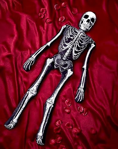 Spirit Halloween Gothic Noir Skeleton Pillow | Home Dcor | Gotic Noir Dcor | Skeleton Halloween Decoration