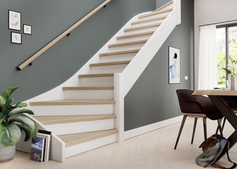 Pedata Per Scale In Acciaio Corten - Bianco 130x20 Cm