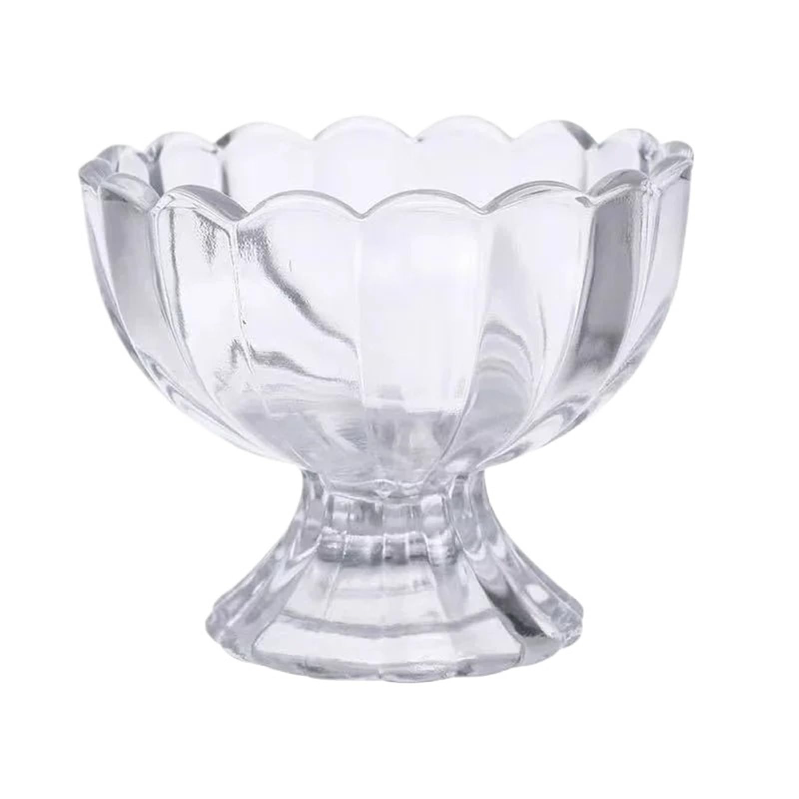 3 pezzi Ciotole trasparenti for coppe di gelato Snack allo yogurt alla frutta Set ciotole da dessert in vetro trasparente Design base Eleganti tazze portata Per Dessert