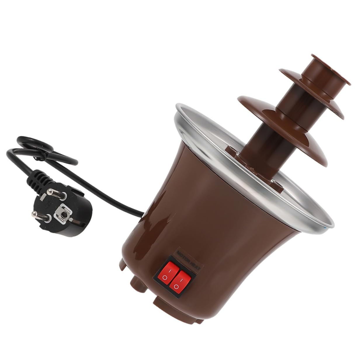 STOBAZA 3-tier Chocolate Fountain Machine Melting Chocolate for Fountain Stainless Steel Fondue Party Accessory Easy to Clean