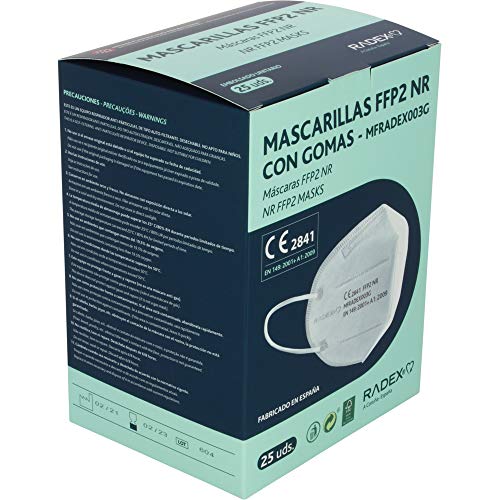 Miniatura 4 de Grafoplas I Pack De 25 Mascarillas Ffp2 Blancas: Protección Premium, Confort Y Seguridad Garantizados I Radex