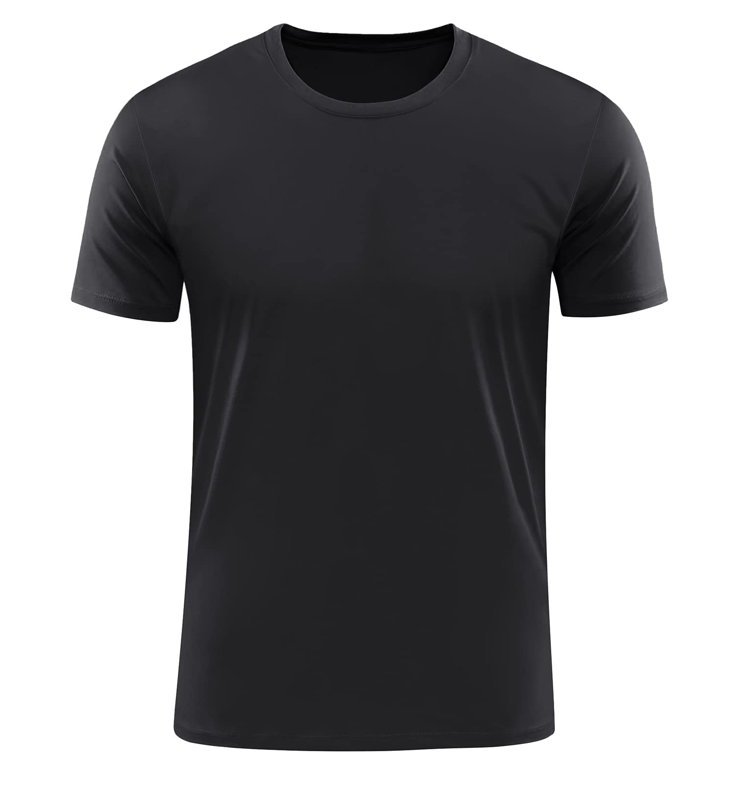 KEFITEVD Men's Quick Dry Stretchy T-Shirt Summer Thin Sports Tee Casual Lightweight Short Sleeve Tops