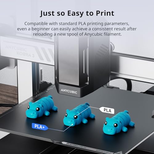 Image of ANYCUBIC PLA Plus (PLA+), 3D Printer Filament 1.75mm Bundle, High Toughness, Dimensional Accuracy + /- 0.02mm, Print with Most FDM 3D Printers, 1KG Reusable Spool, 2kg, Texture Grey + White