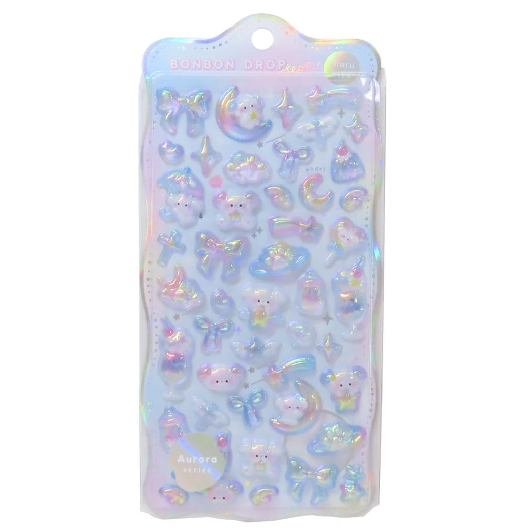 Amazon.co.jp: クーリア シール ボンボンドロップシール オーロラ