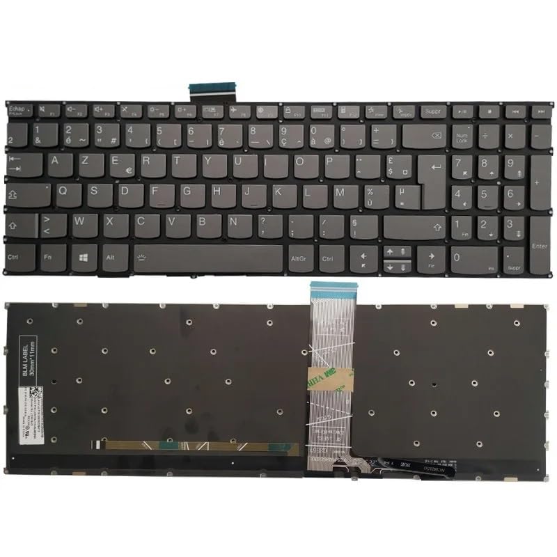 Clavier français azerty rétroéclairé pour Lenovo IdeaPad 5 15IIL05 15ARE05 15ITL05