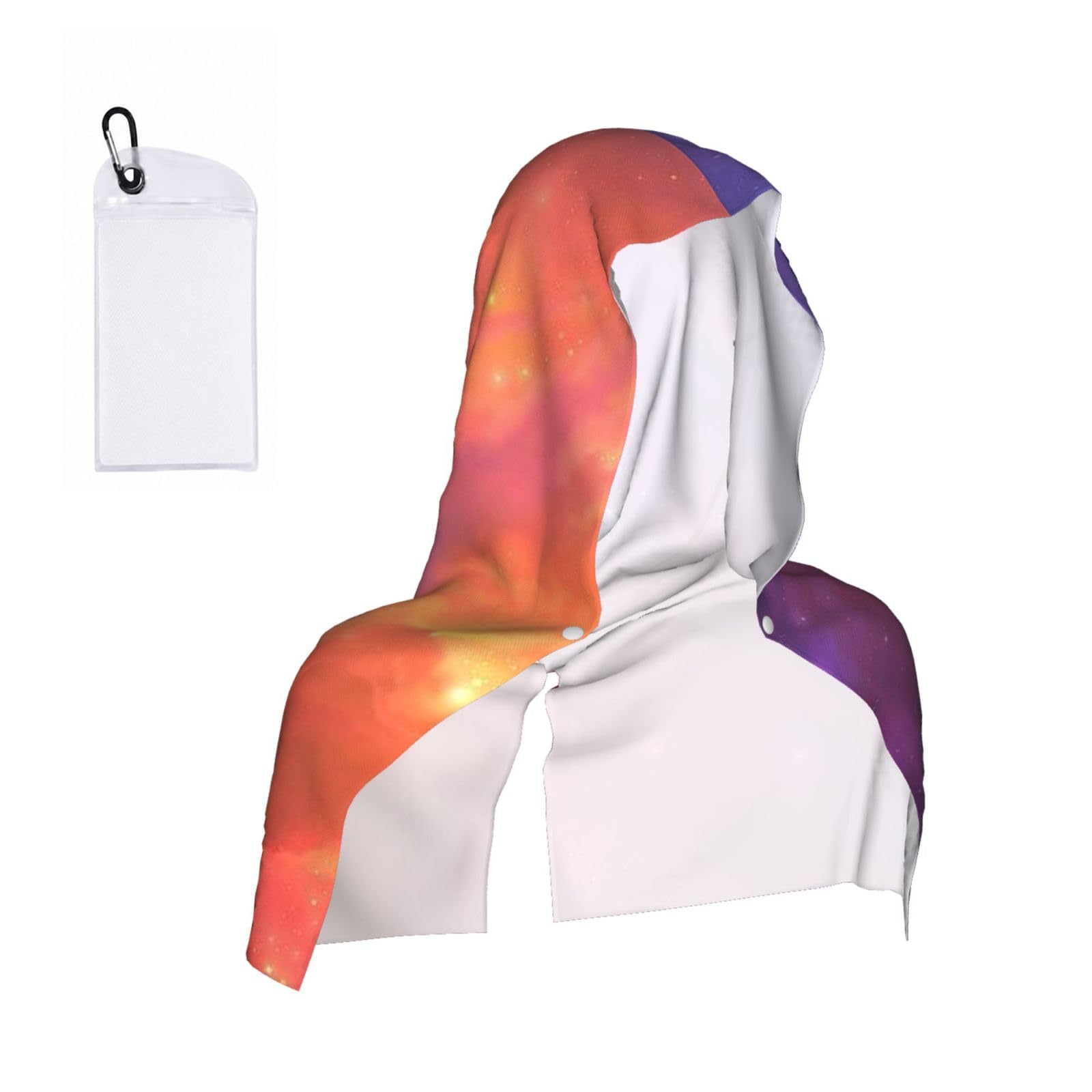 WXWJSHMGC Astronaut Print Cooling Hoodie Towel, Cooling Towels For Neck And Face Sun Protection Instant Cool Hoodie(Sport/Camping/Work Out/Hot Weather)