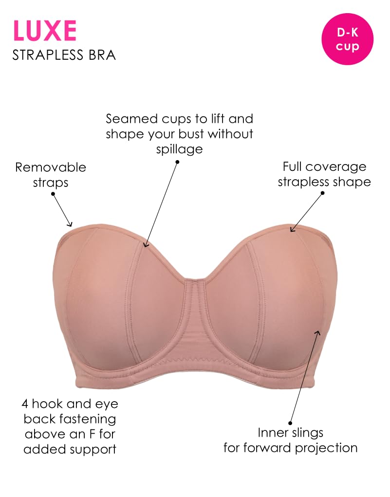 Curvy Kate Luxe Strapless Bra, Sujetador Multiposiciones para Mujer