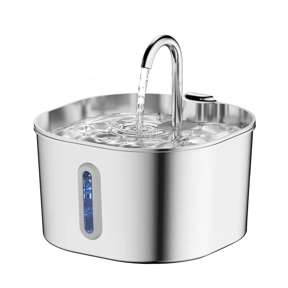 Selene The Doggy Fountain Stainless Steel with Water Level Window (2.2L)