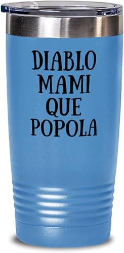 Regalo para Domicanos - frases chistozas para hermano primo o hombre Vaso 20oz Azul claro