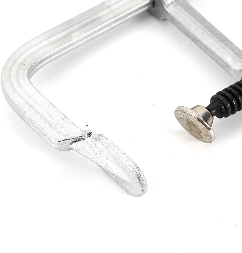 Miniatura 5 de Abrazadera de soldadura F para carpintería, 12.4 x 4.33 pulgadas, apertura máxima de 8 pulgadas, juego de abrazaderas de acero sólido de alta