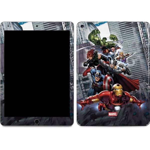 Skinit Decal Tablet Skin Compatible with iPad Pro 12.9in (2017) - Officially Licensed Marvel Avengers Attack Design