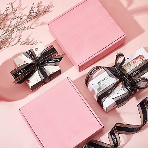 Ph Pandahall 98 Yard Black White Chiffon Ribbon 1” Birthday Gift Wrap Ribbon Printed Happy Birthday Ribbon Baking Cake Ribbon Gift Box Ribbon For Birthday Party Gift Wrapping Diy Cake Decoration #TOP1