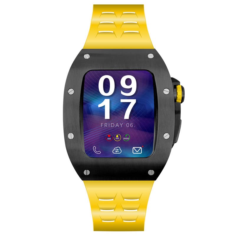 Bracelet en caoutchouc et boîtier Apple Watch pour le sport et le bureau Series 7 6 5 SE
