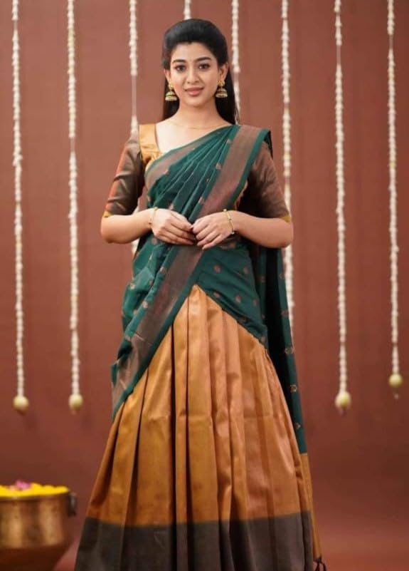 Image of RENVAANI FASHION Women's Traditional Semi-Stitched Lehenga Choli | Lehenga Choli for Women | Ethnic Wear Heavy Lehenga Choli With Dupatta