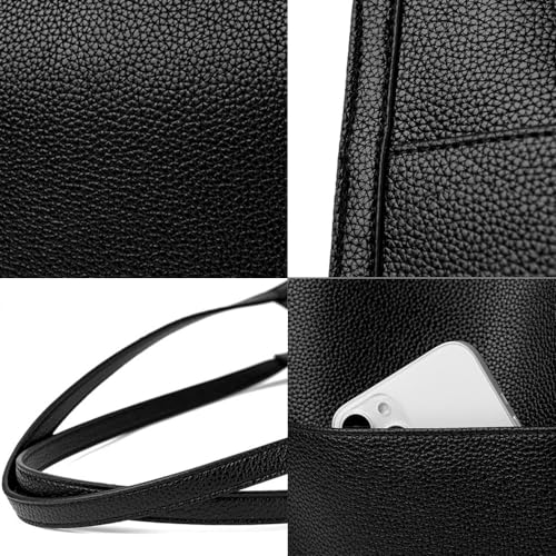 FUNSEED Women Handbag Tote Travel Purse Shoulder Bag Fashion PU Crossbody Weekender Bag3