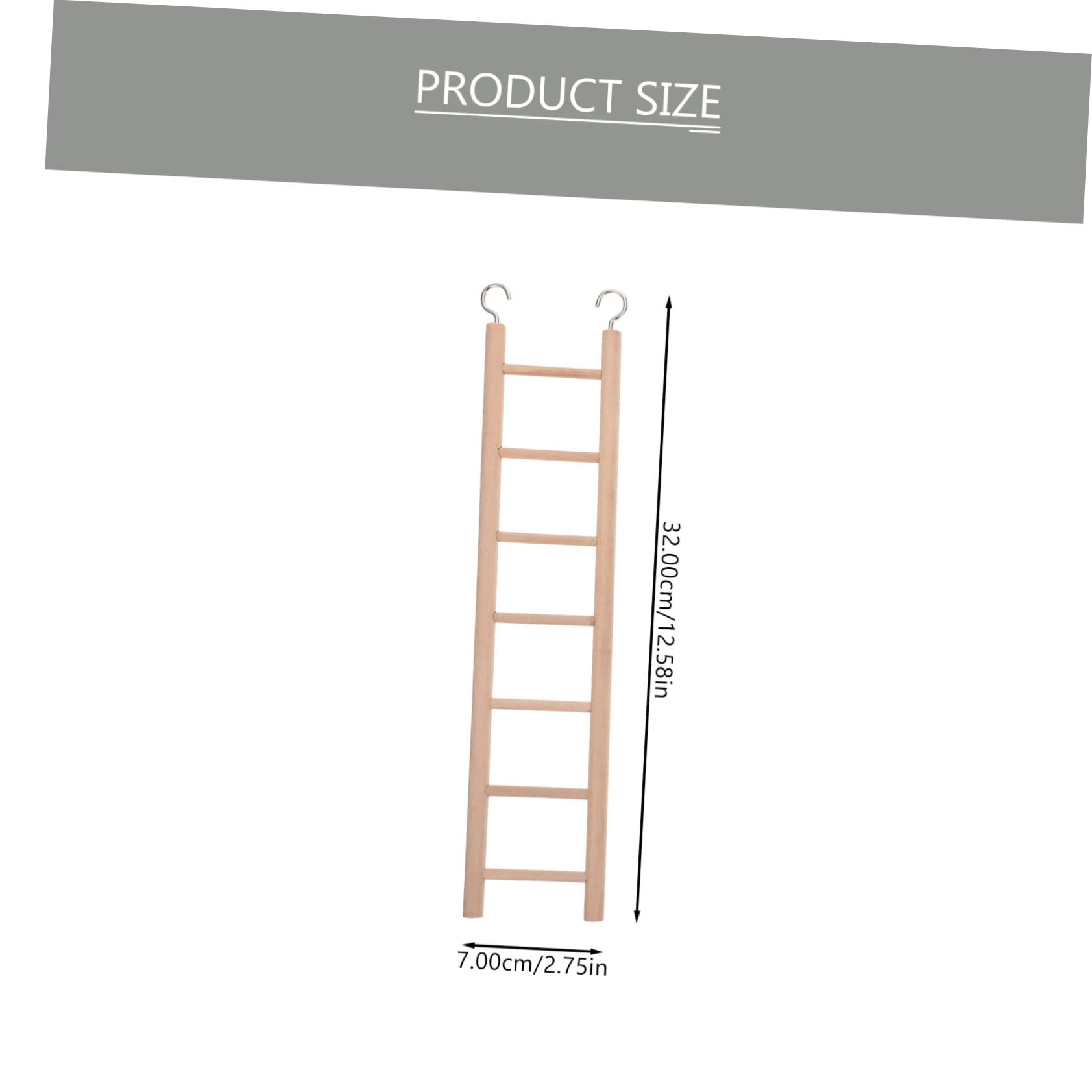 Hemoton Parrot Accessories Bird Climbing Ladder Wood Parrot Toy Bird Cage Toys