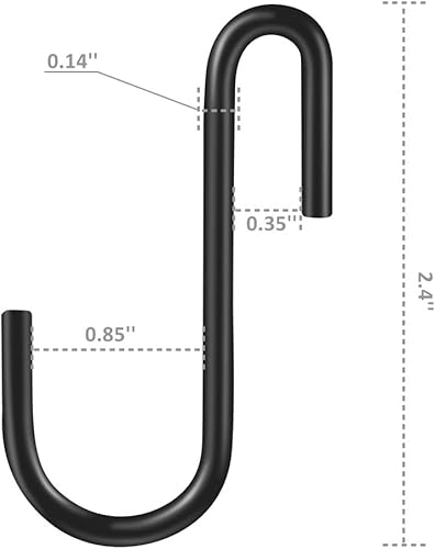 Miniatura 2 de 30 ganchos Roontin S, perchas resistentes, ganchos de metal para colgar ollas y sartenes, tazas de café, utensilios, ropa, jeans, toallas en la