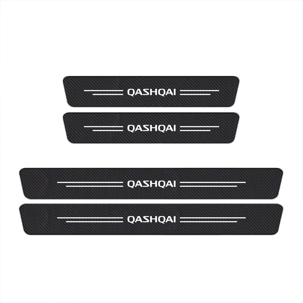 SDYAYFGE 4Pcs Kick Plates Car Door Sill Protector,for Nissan Qashqai
