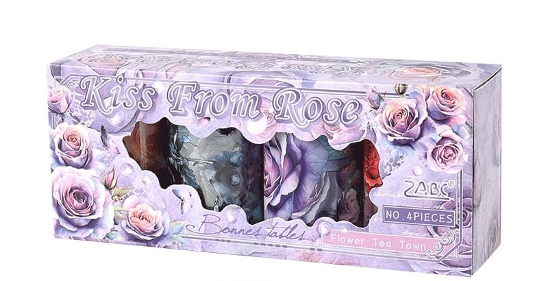 SAMVARDHAN Flower & Rose Washi Tape Set – 4 Rolls Floral Decorative Masking Tape for Journals, Scrapbooks, Planners & DIY Crafts (Kiss From Rose)-image-48