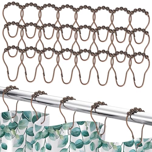 La Mejor Lista de Cortinas, ganchos y revestimientos de ducha más recomendados. 41 SCHIB 24PCS Ganchos para Cortina De Baño, Ganchos para Cortina De Ducha para Cortina De Ducha para Cortinas De Ducha Y Forros