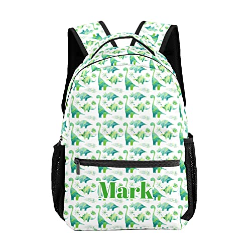 Watercolor Dinosaur School Backpack School Bag for Girls Boys Children Kids