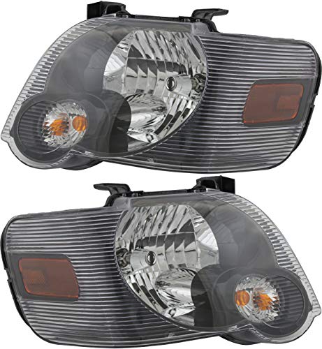 For Ford Explorer | Explorer Sport Trc Headlight 2007 2008 2009 2010 Driver and Passenger Side Headlamp Assembly Replacement