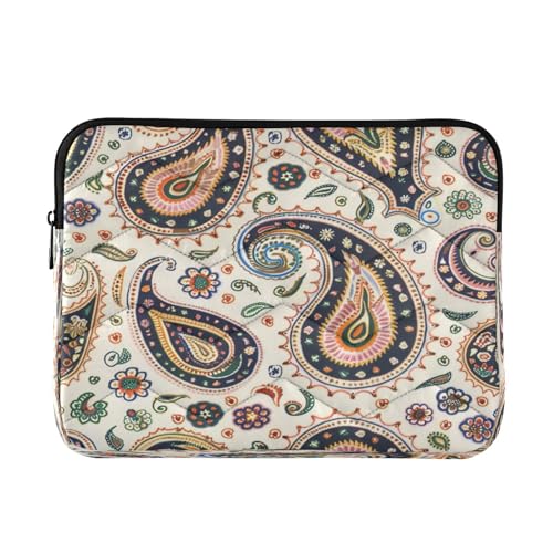 Funda para portátil 13-14 pulgadas impermeable diseño paisley