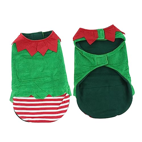 Disfraz de perro de navidad tamaño XL verde miniatura 7