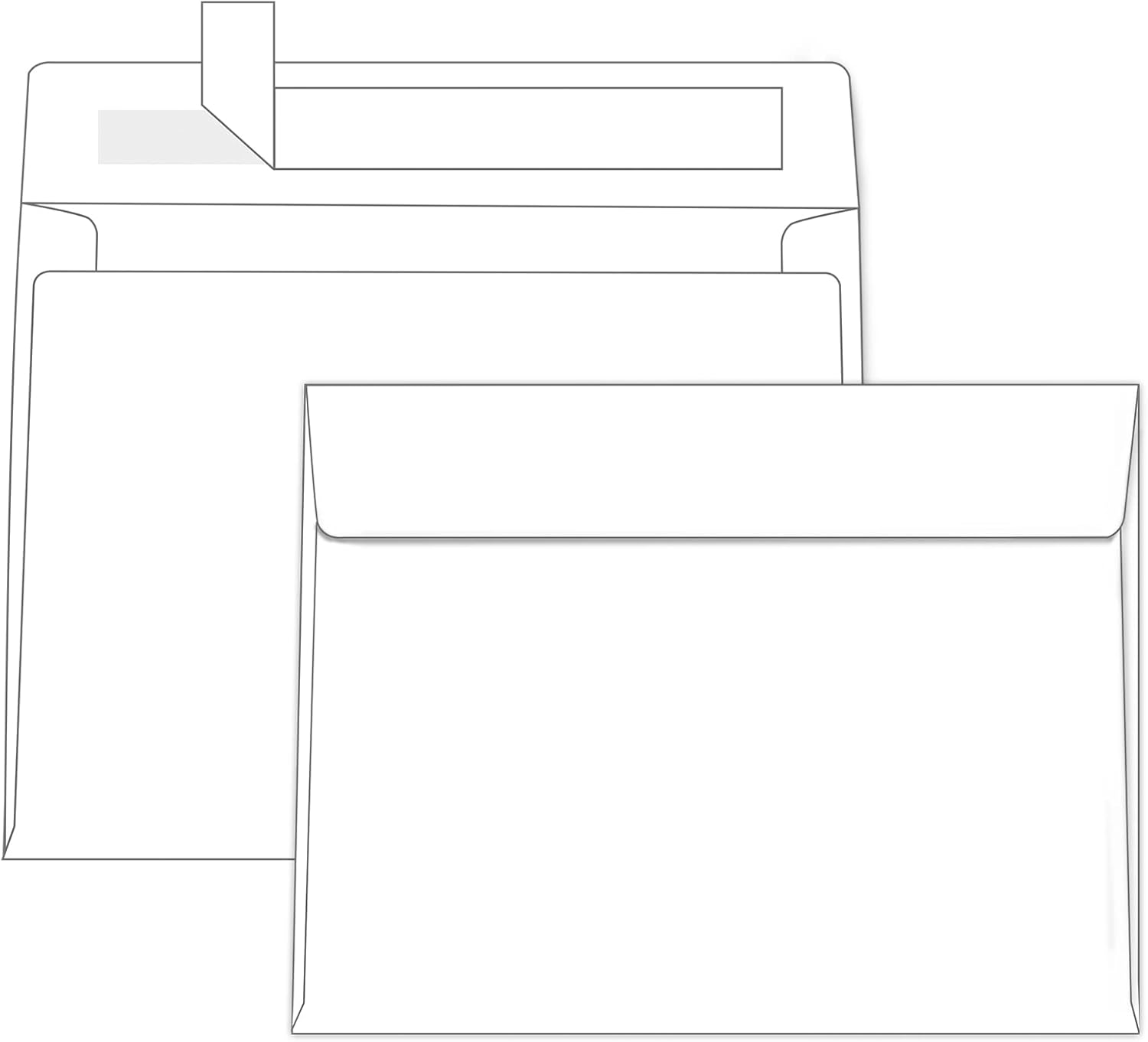 1000 Pack White A2 Envelopes Self Seal, Goefun Printable 4.5x5.75 Envelopes for Invitations, Weddings, Baby Showers, Photos, Postcards, Greeting Cards, Mailing, Graduations