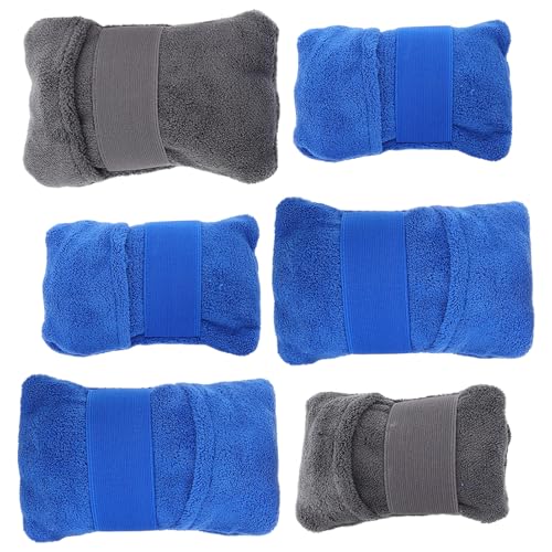 DIKACA 6 Piezas Desarenador Limpieza De Arena Bolsa Pequeña De Arena Guantes De Playa Removedor De Arena Guantes De Saco De Arena Guantes De Verano Boquilla De Boquilla De Aire Algodón
