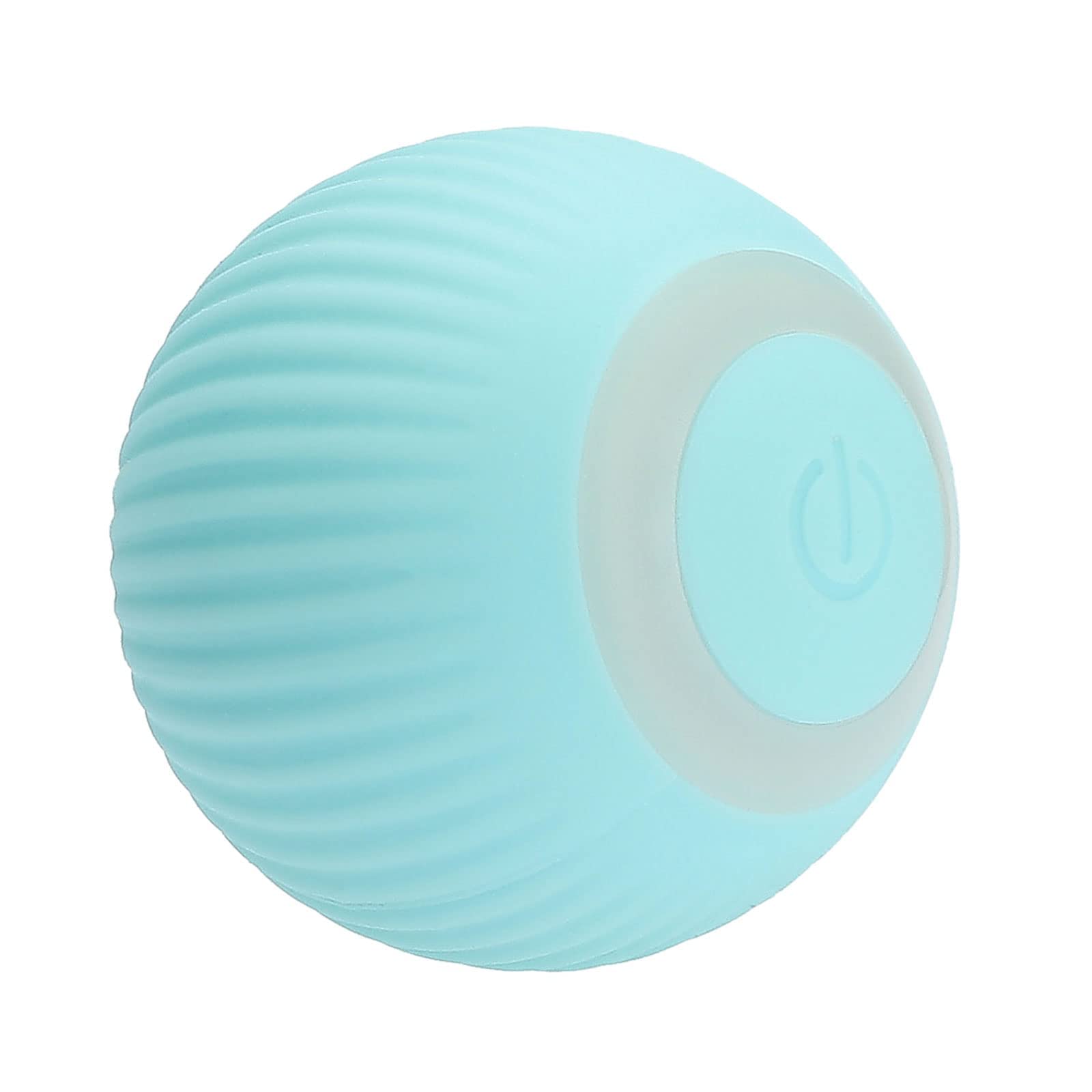 JINGSHUBO - Palla giocattolo per gatti interattiva, intelligente, ricaricabile tramite porta USB, giocattolo per gatti che si illumina e si muove da sola, adatta come regalo (colore blu)