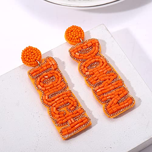 Handmade Football Touchdown Earrings - Team Statement Earrings for Game Day & Party Favors4