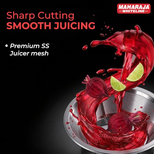 Image of Maharaja Whiteline Odacio Desire Juicer Mixer grinder 550 Watt,smooth juicing, 3 jars, 5years warranty